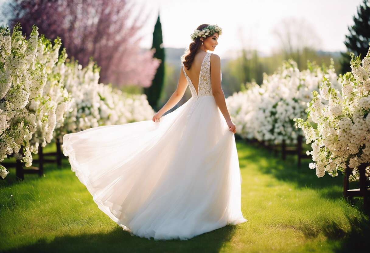 Conseils de saison : opter pour une robe de mariée spéciale printemps