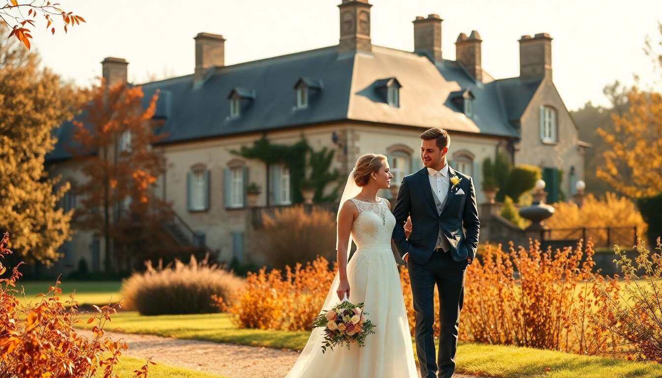 Mariage d'automne au Domaine des Longrais en Bretagne