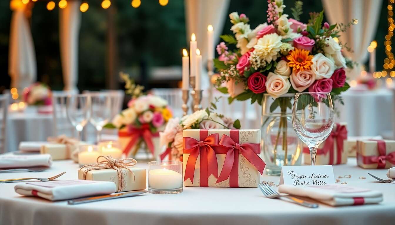 Idées originales de cadeaux pour invités de mariage