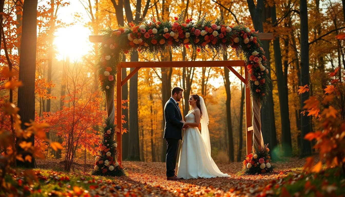 Inspiration mariage en automne : idées et tendances