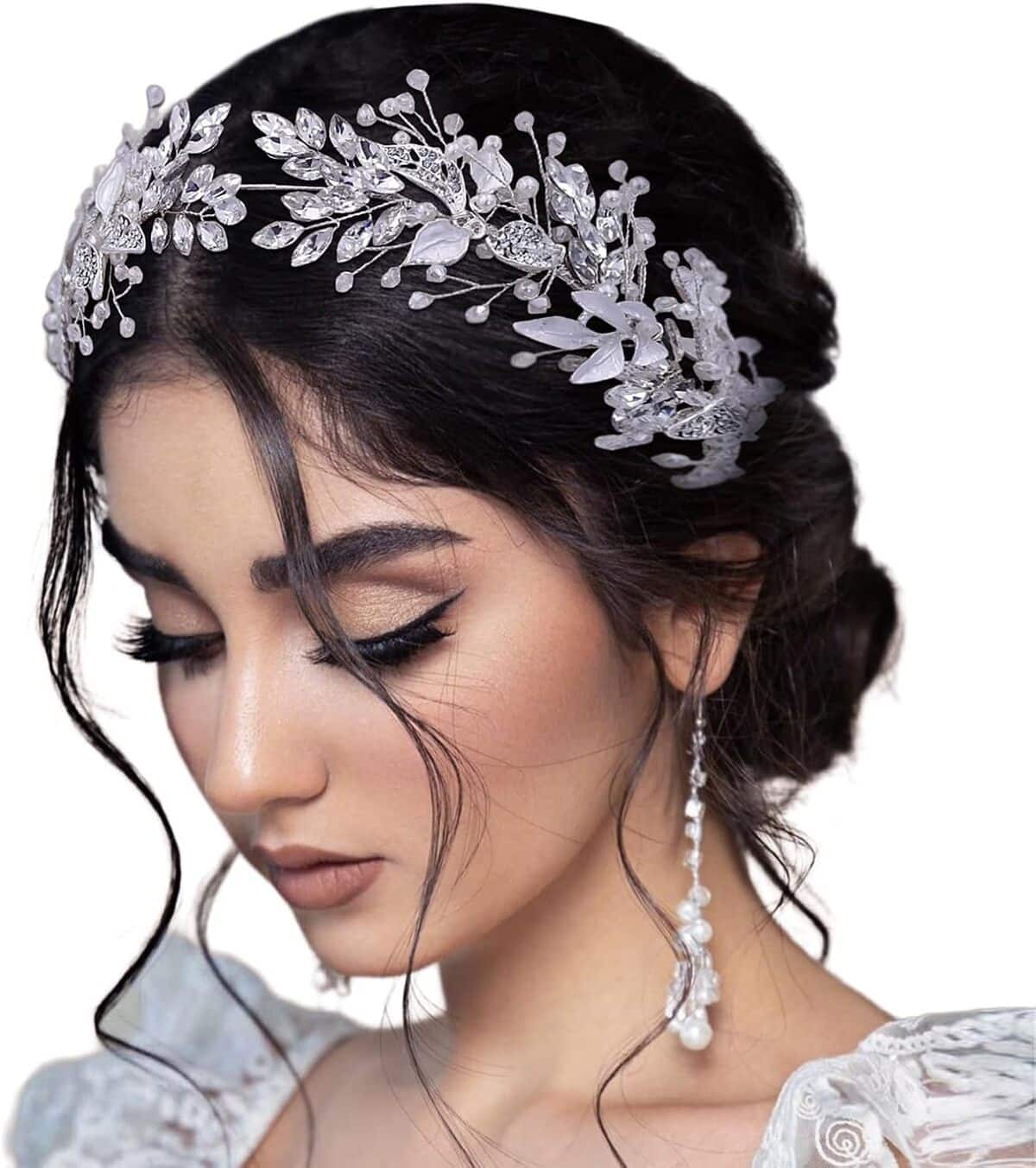 Avis serre-tête LOVFOIVER : strass pour mariée et demoiselle d'honneur