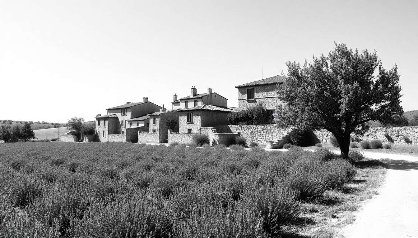 Inspirations modernes en noir et blanc en Provence