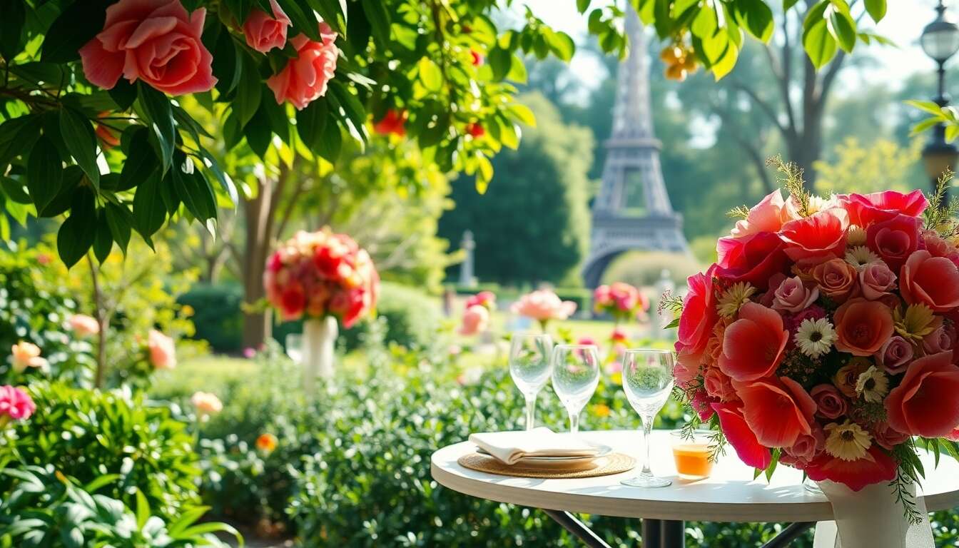 Inspirations bucoliques et colorées pour un mariage intime à Paris