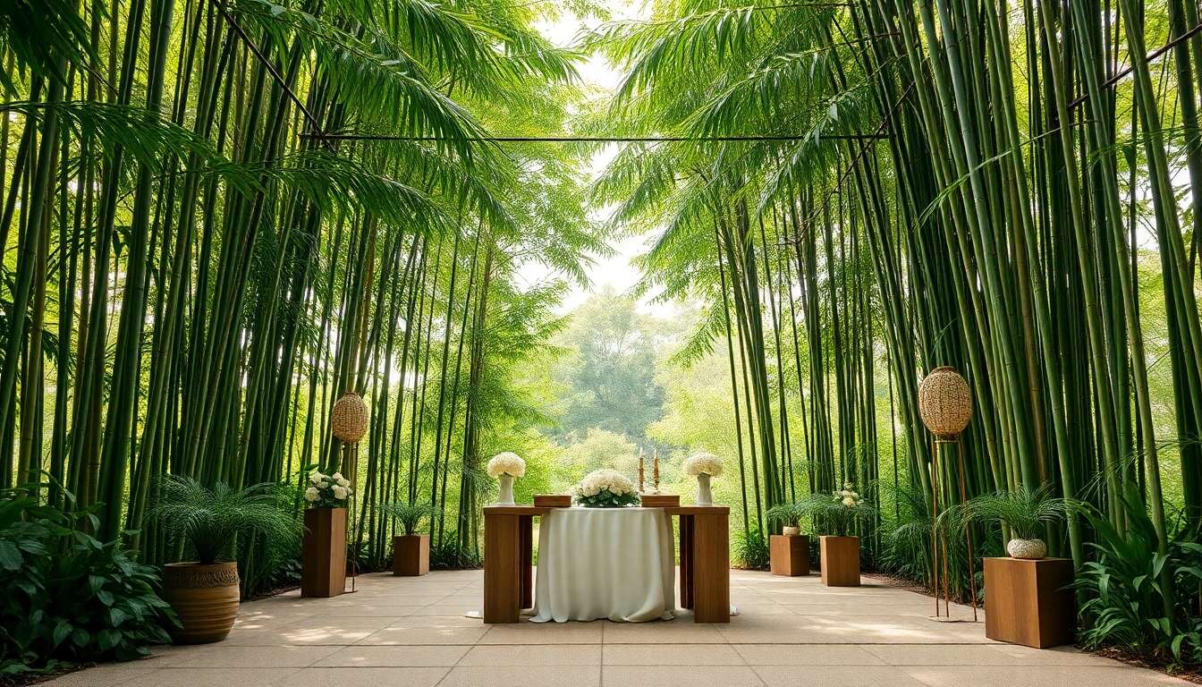 Mariage en bambouseraie : idées végétales inspirantes