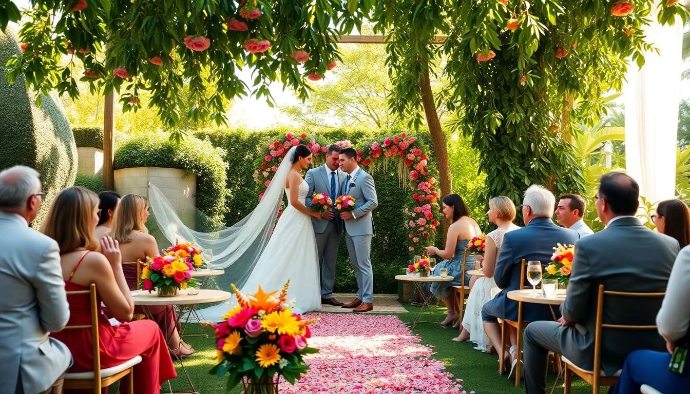 Mariage coloré et intime : idées d'inspiration