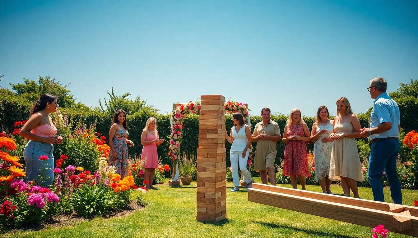 Jeux en plein air pour un mariage dynamique