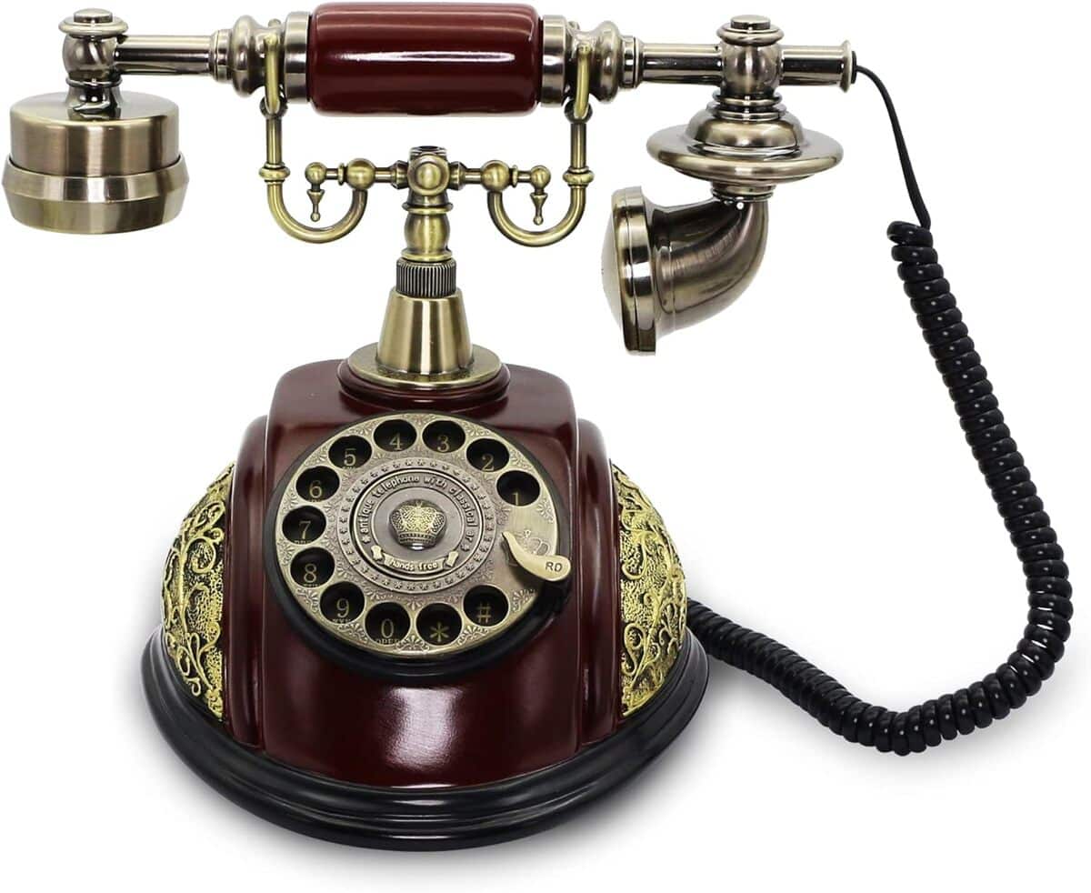 Avis sur le téléphone fixe Cerrxian rétro style vintage européen