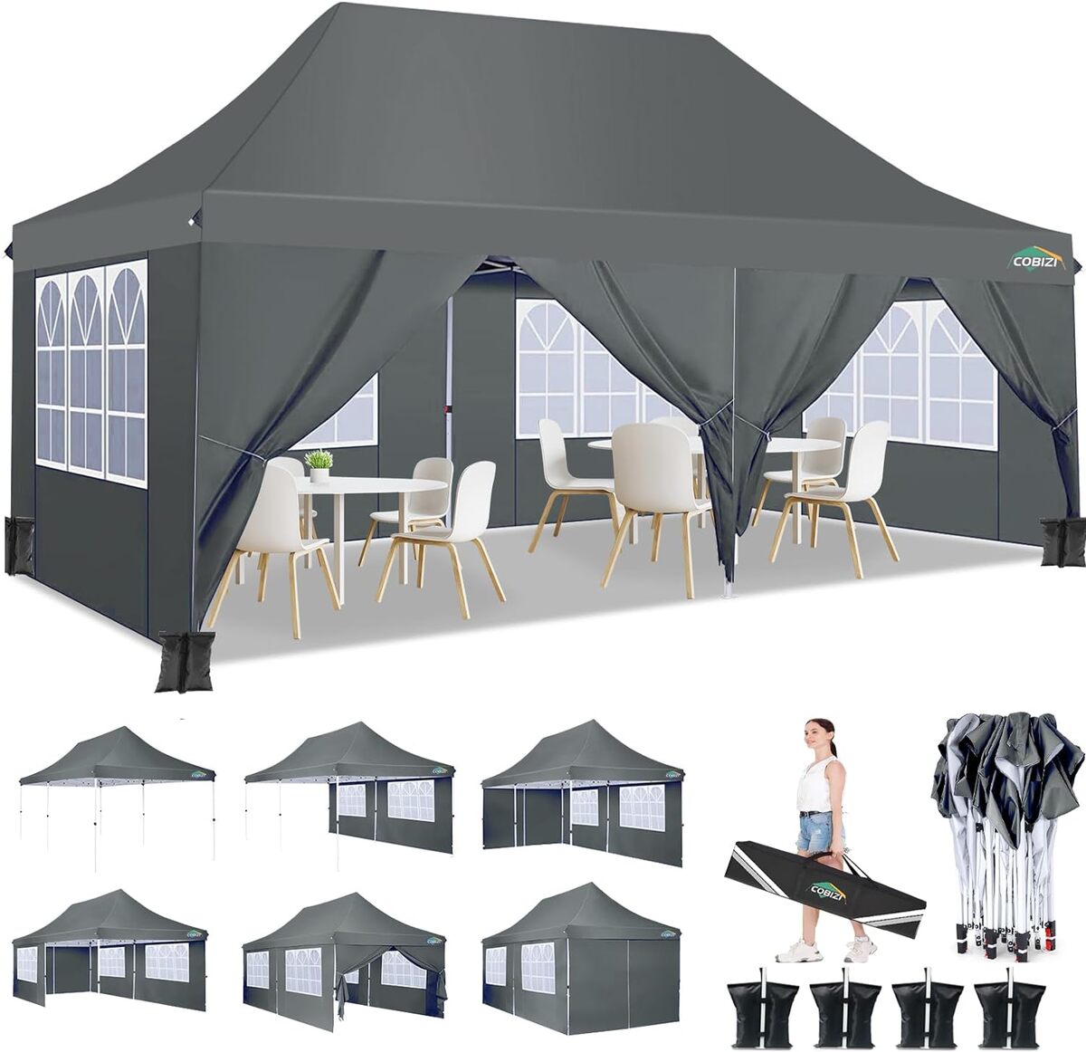 Test tonnelle COBIZI 3x6m : polyvalence et robustesse