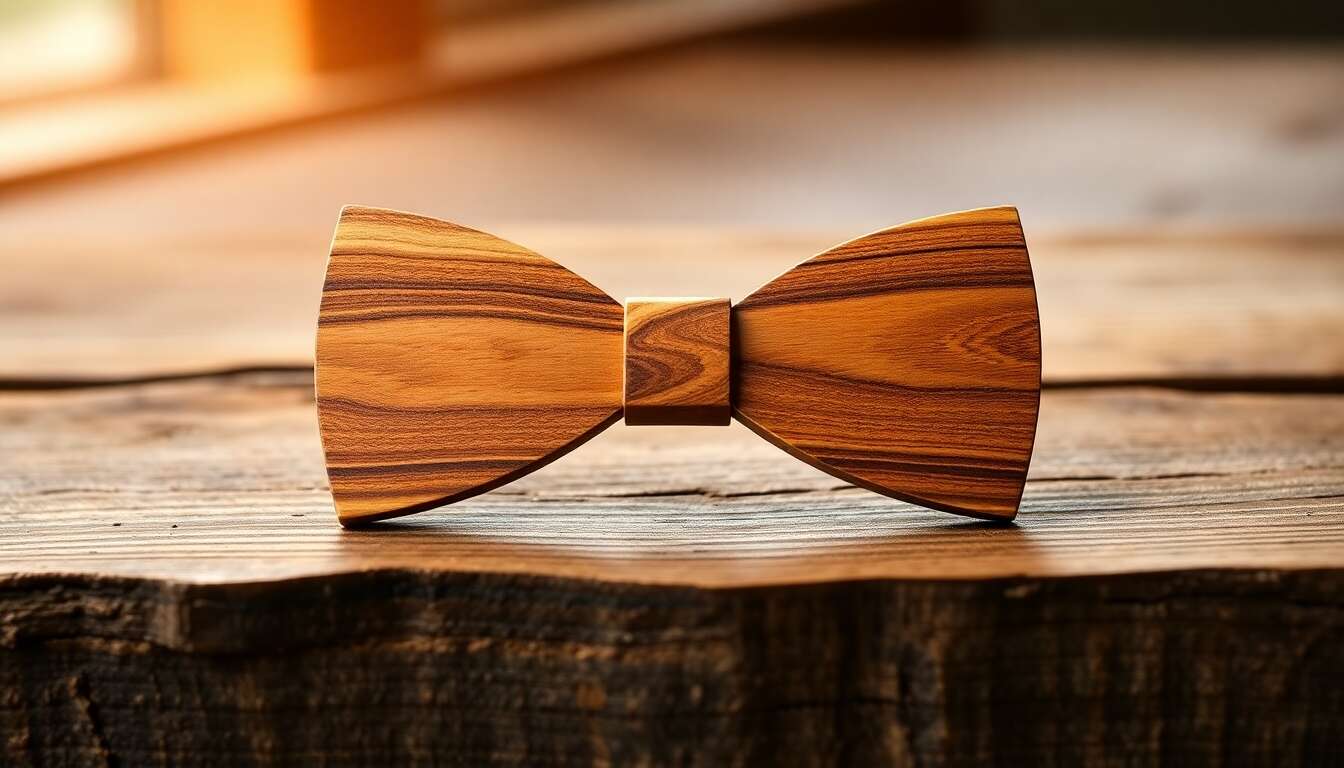 Noeuds papillons en bois : l'accessoire de mode unique