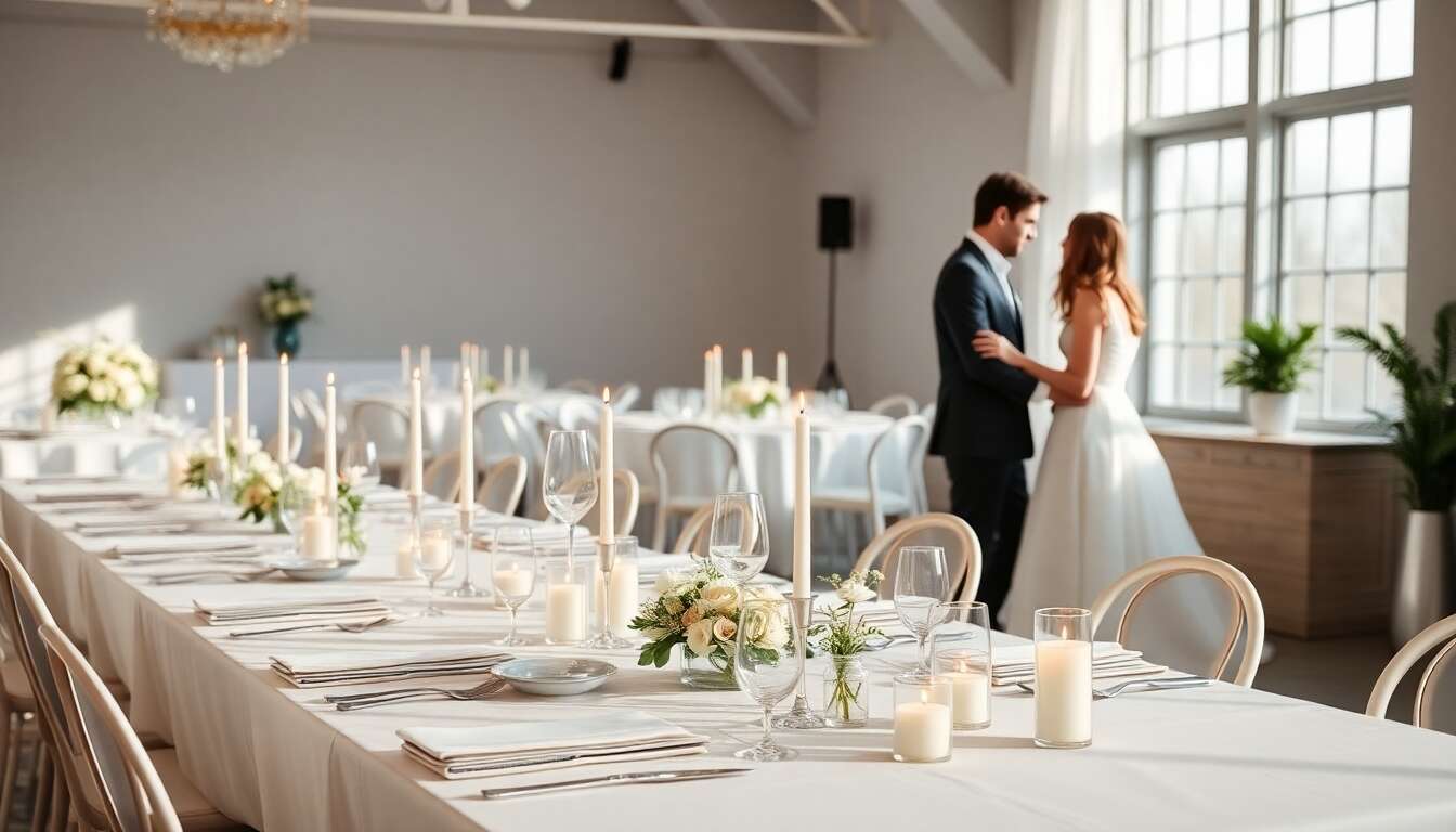 Inspiration pour un mariage minimaliste