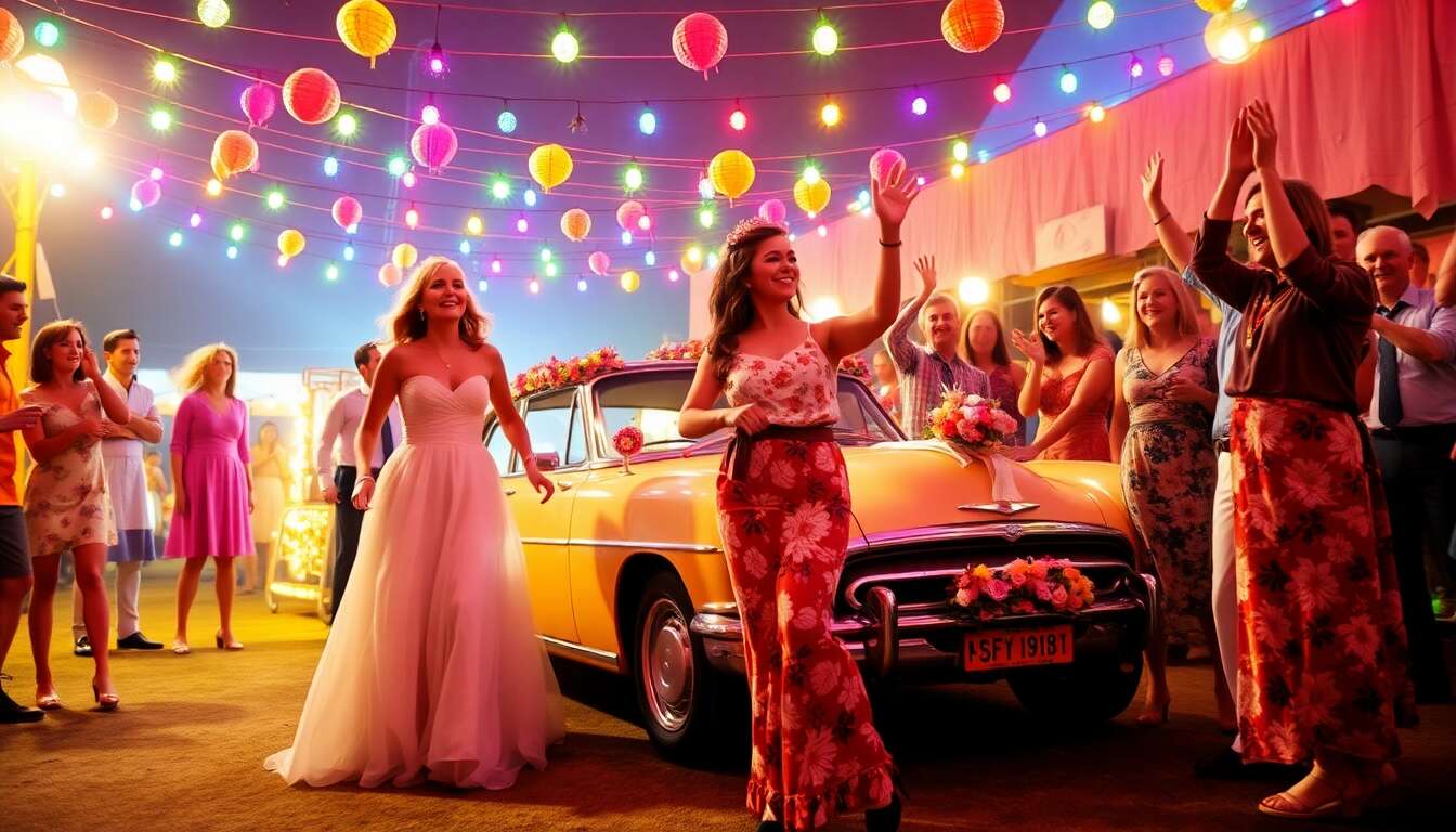 Inspirations mariage années 70 : plein de couleurs !