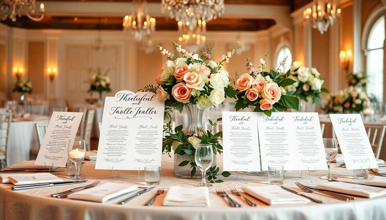 Idées originales pour votre plan de table