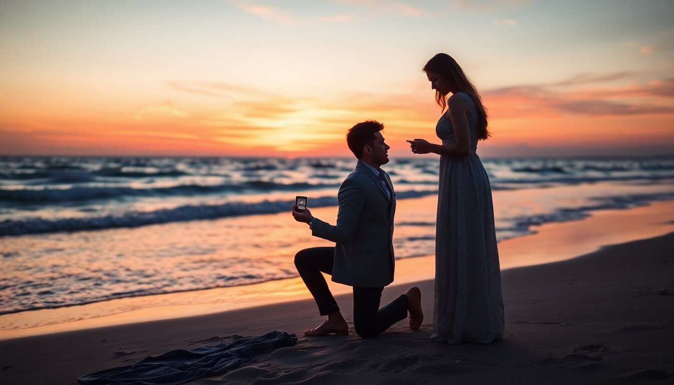 Demande en mariage à la plage : inspirations et conseils