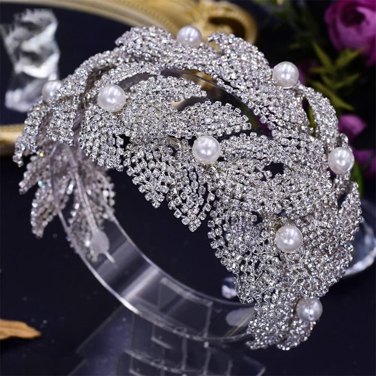 Avis : youllyuu serre-tête mariage cristal strass femme