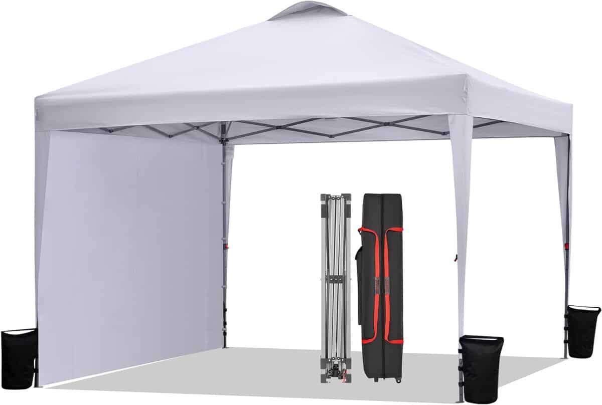 Tonnelle Pliante 3x6 M Anthracite - Imperméable Et Résistante Aux UV - Montage Rapide Sans Outil - Avec Sac De Transport