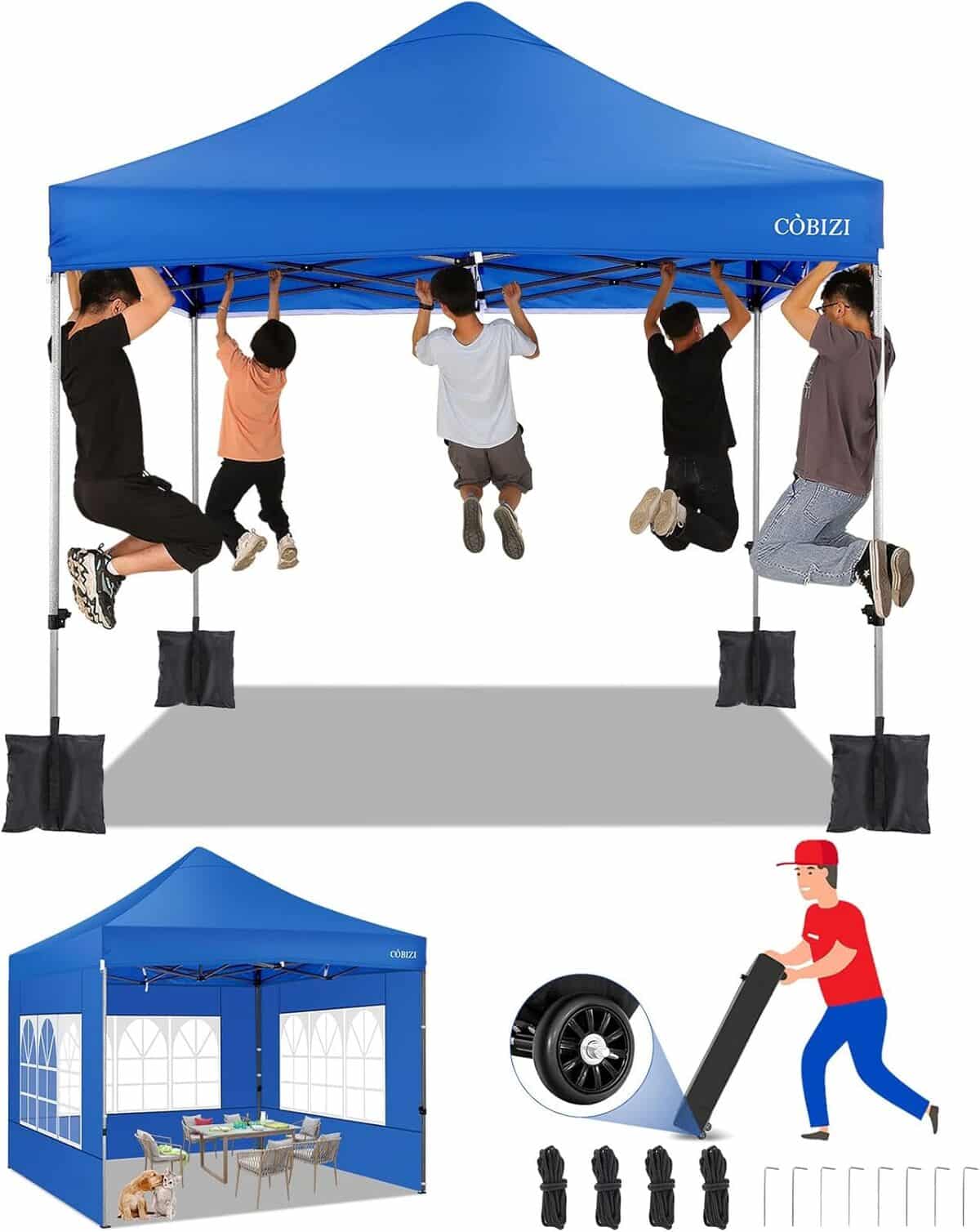 Test : tonnelle pliante COBIZI 3x3m, étanche et polyvalente