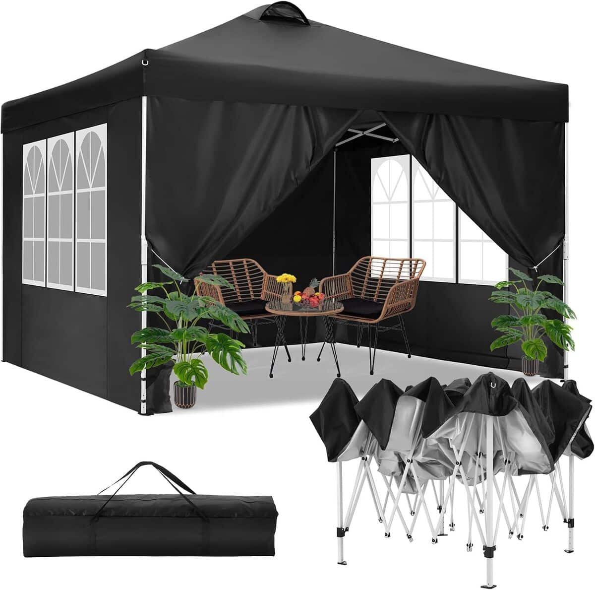 Test : tOOLUCK tonnelle pliante 3x3 imperméable pour toute occasion
