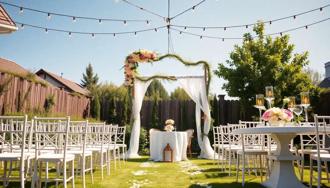 Organiser un mariage chez soi : conseils et astuces