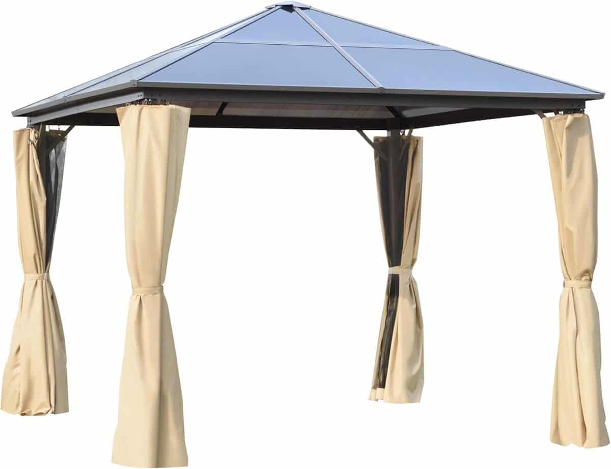 Test : tonnelle Outsunny, le pavillon de jardin tout-terrain