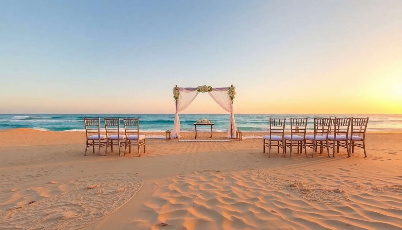 Choisir le lieu id&eacute;al pour un mariage &agrave; la plage