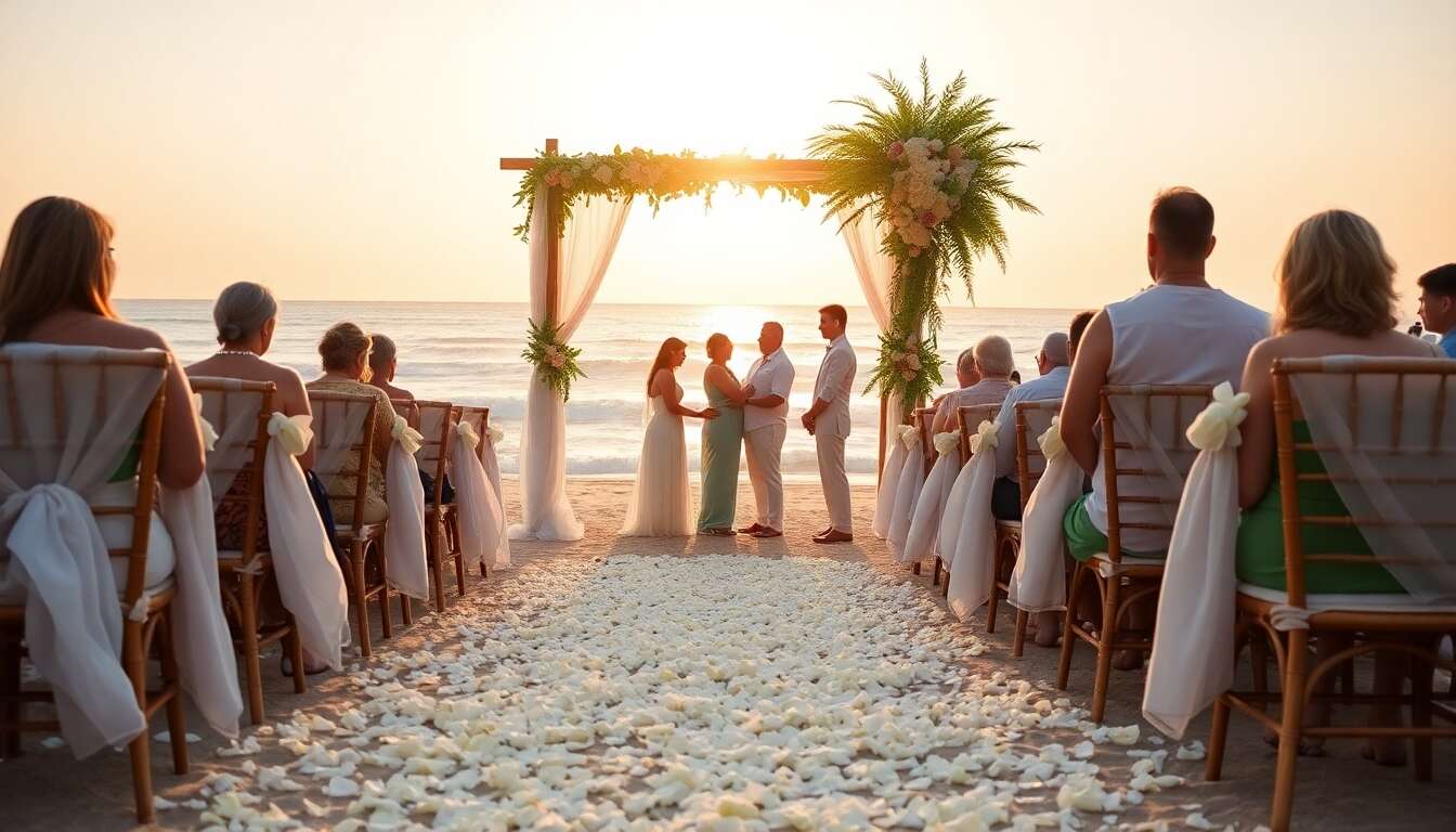 Idées de mariage sur la plage