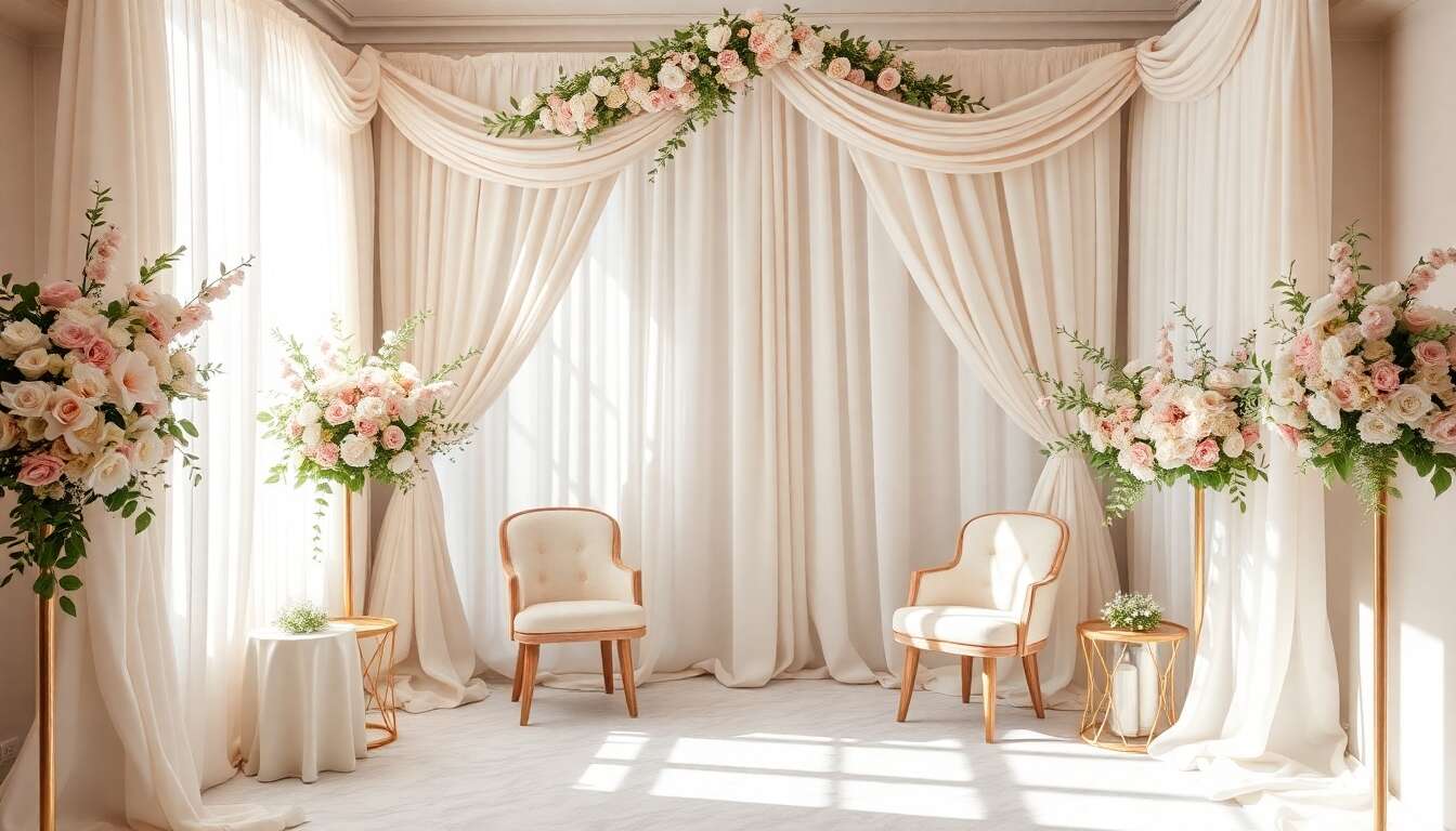 Décoration idéale pour photobooth mariage