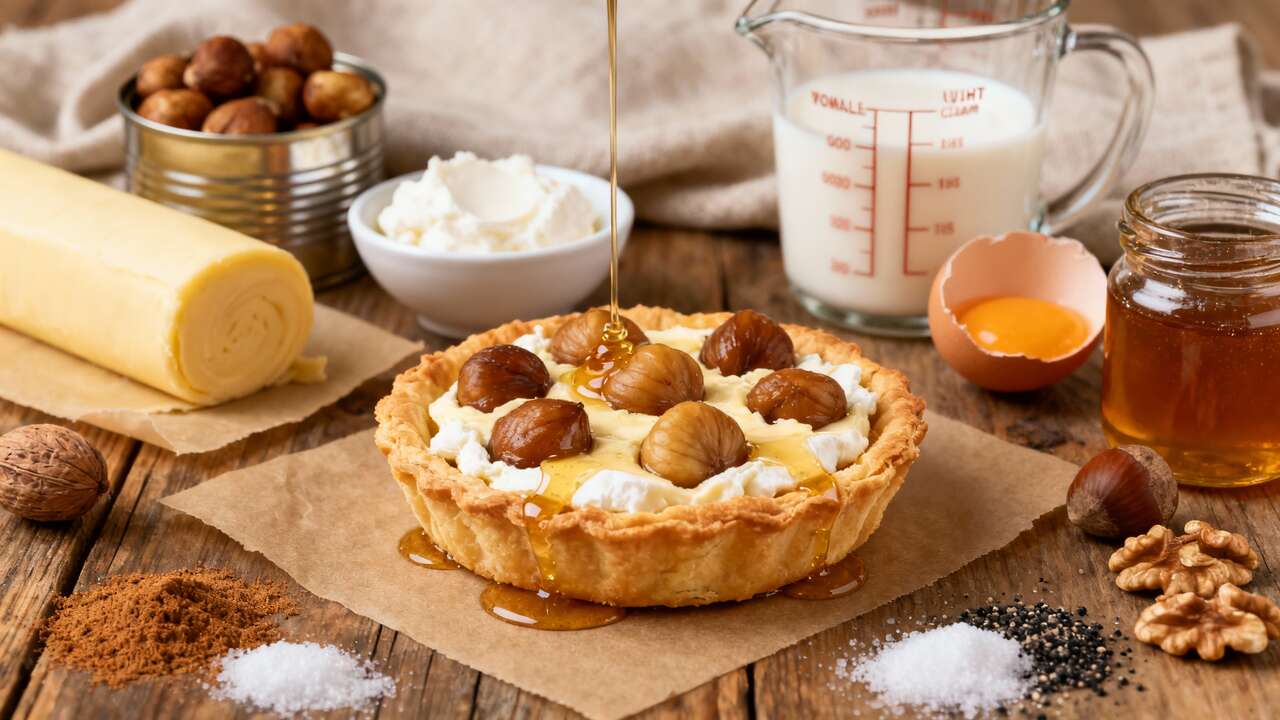 Recette de Tartelettes aux Marrons et Fromage Blanc de Chèvre