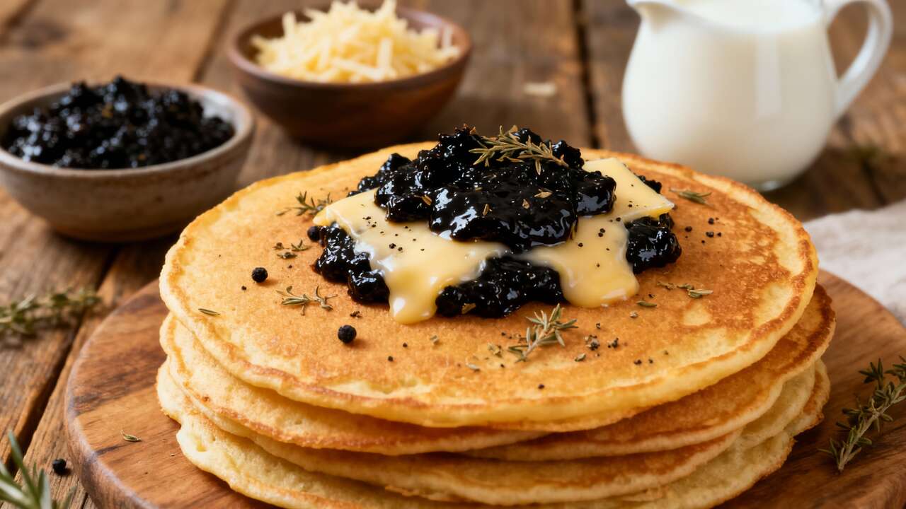 Recette de blinis à la tapenade et fromage fondant