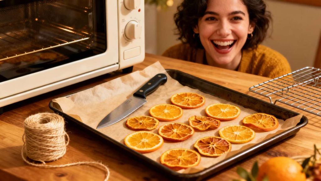 Oranges séchées au four : déco ou gourmandise ?