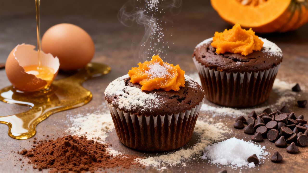 Cupcakes chocolat potimarron : recette gourmande et facile