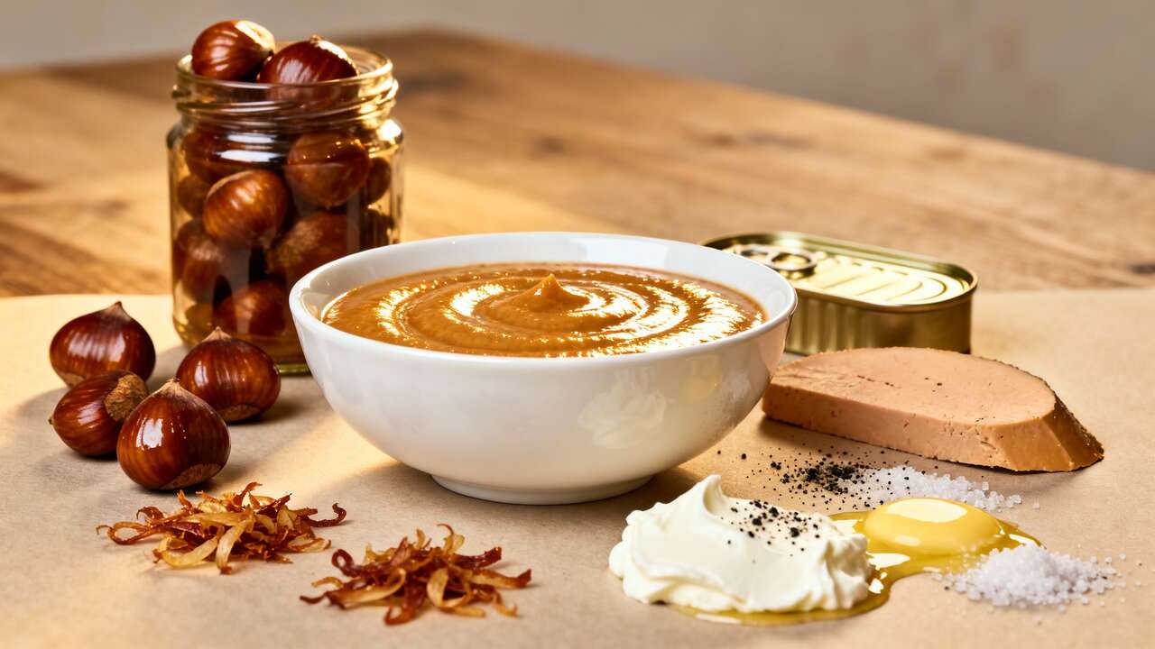 Velouté de châtaignes au foie gras : recette gourmande