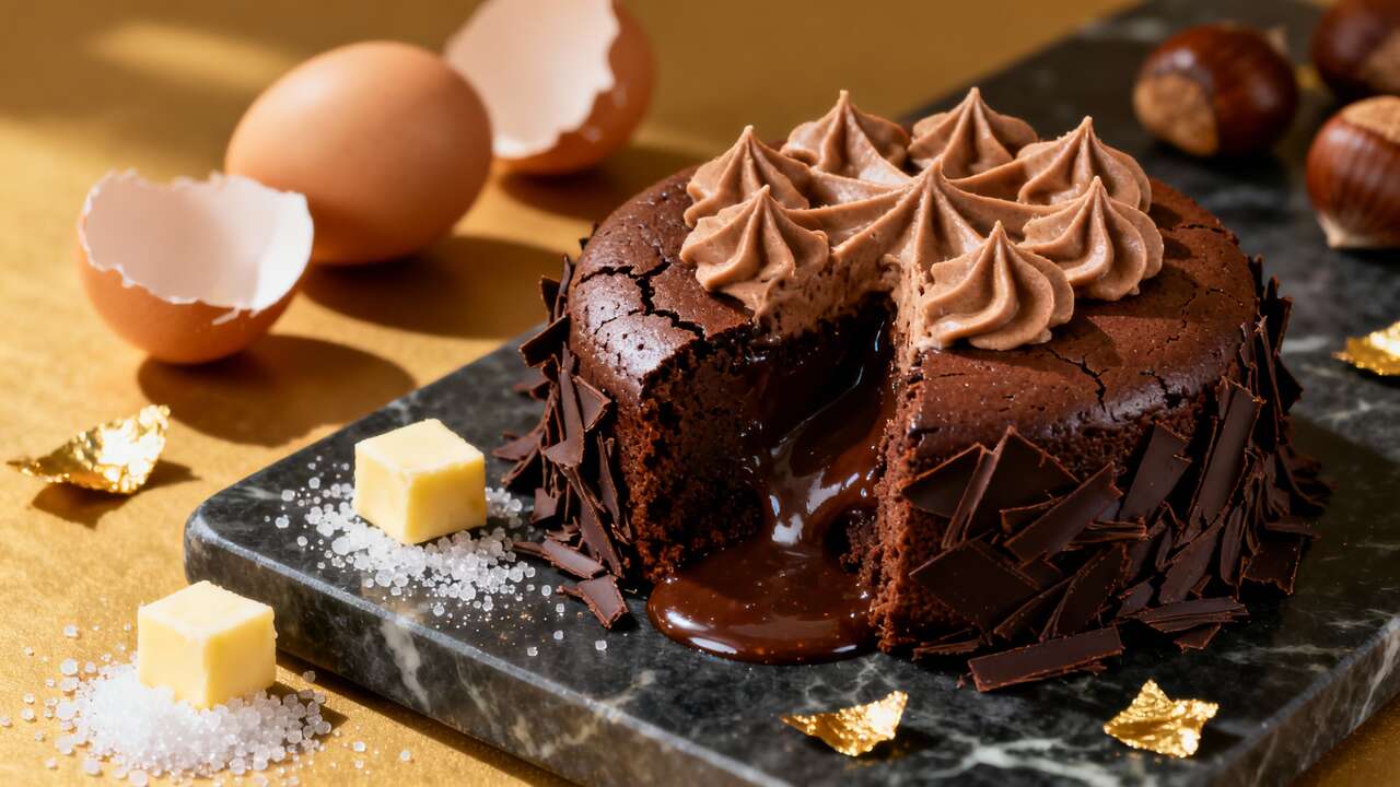 Fondant Mousseux Chocolat Châtaigne : recette Gourmande