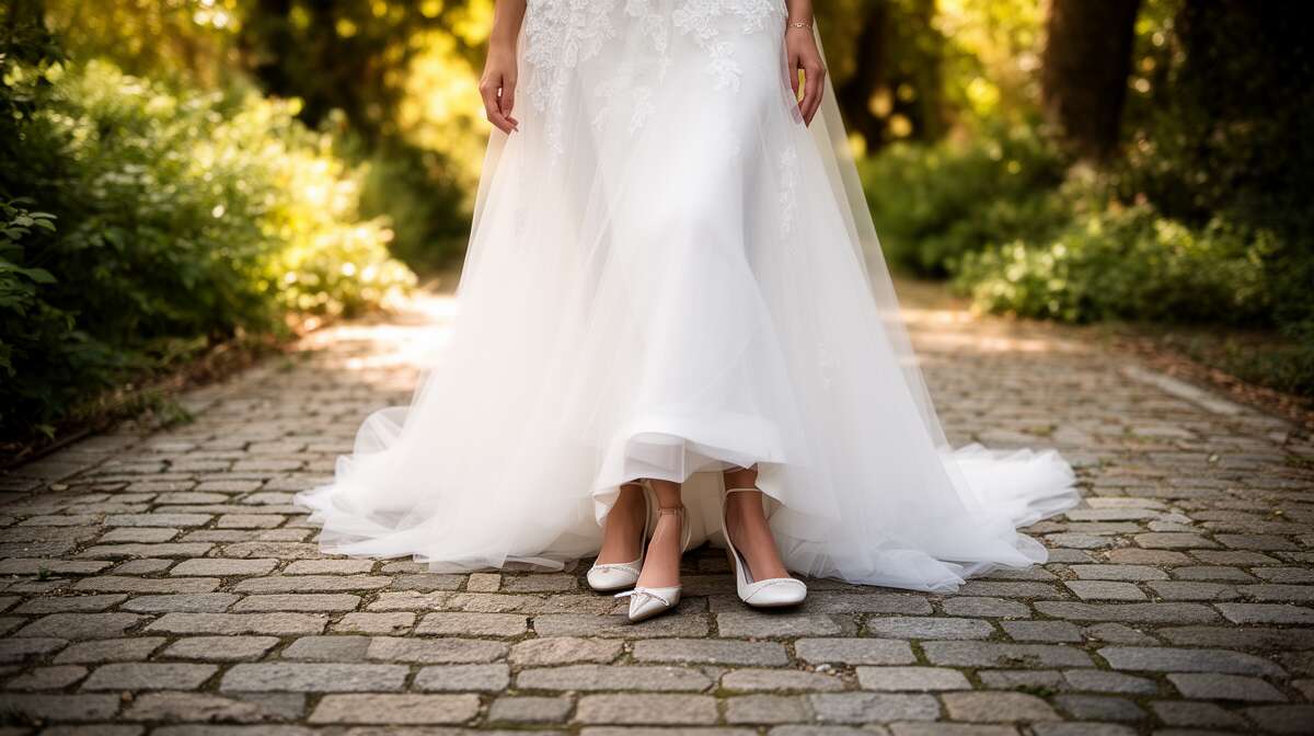 Harmoniser le style de vos chaussures avec votre robe de mari&eacute;e