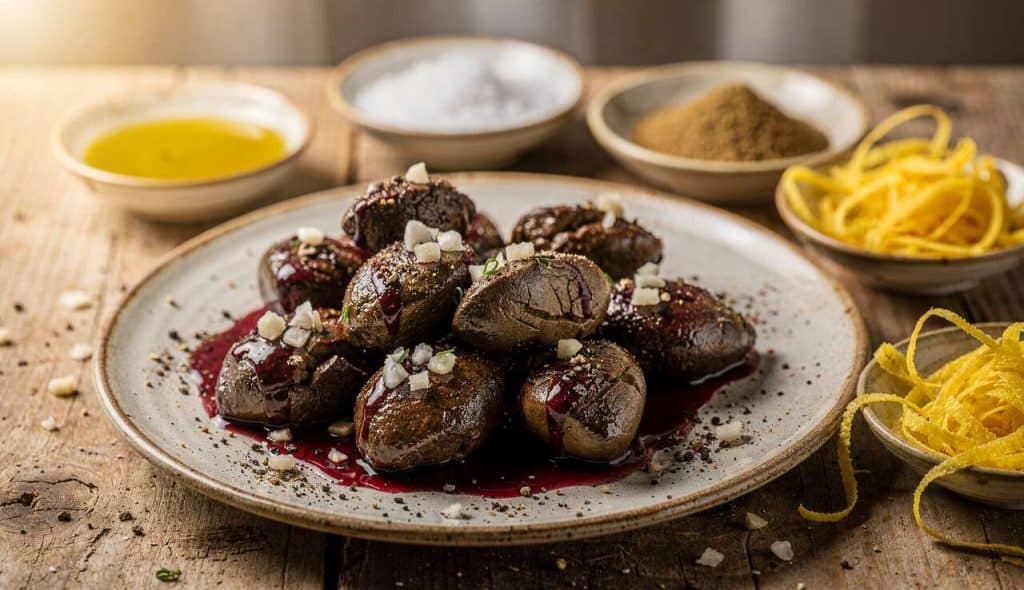 Foies de volailles libanais : recette à la mélasse de grenade