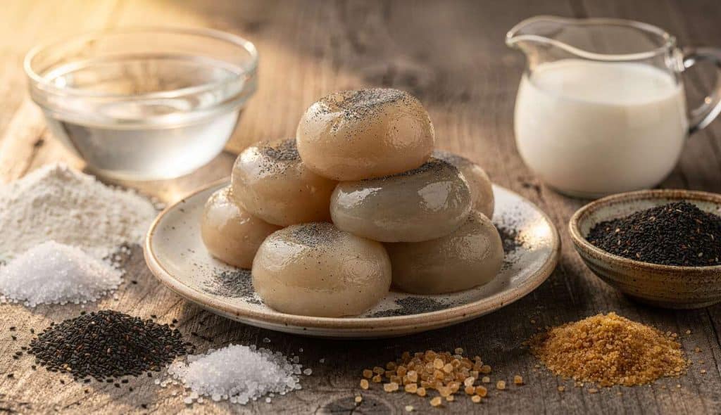 Recette de Mochis au Sésame Noir : délice Japonais