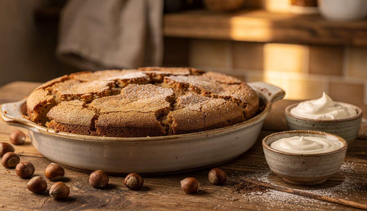 Far aux noisettes à la crème fraîche de soja : recette gourmande
