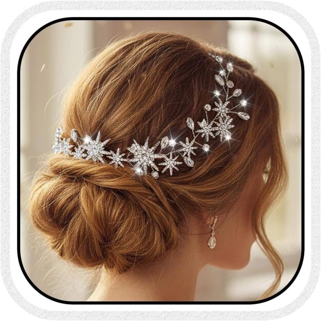 Avis sur le serre-tête mariée étoile Casdre avec strass