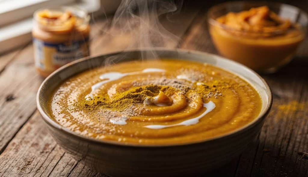 Velouté de Butternut à la Cacahuète : recette Savoureuse