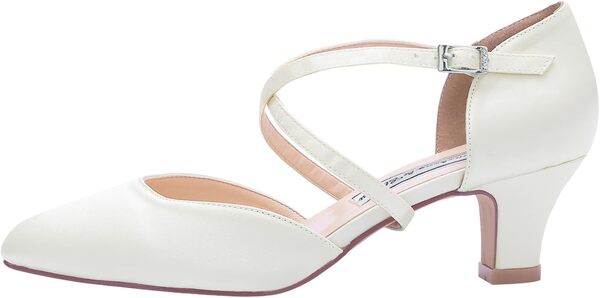 Duosheng & Elegant Fermeture d'orteil hc1921 Cross lacet femmes Bridal boucle