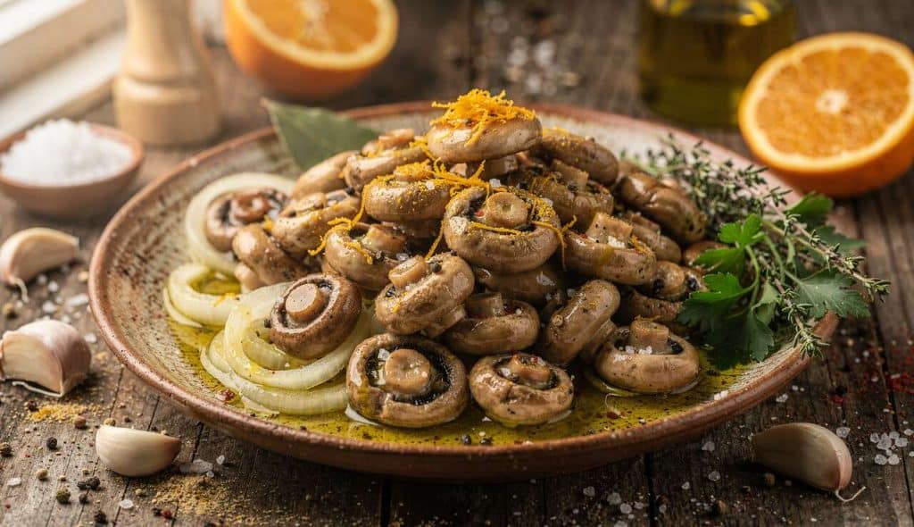 Champignons à la grecque : recette savoureuse et facile