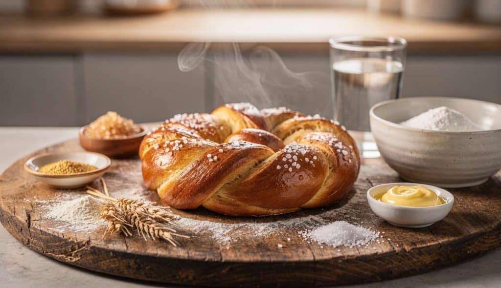 Recette de pain bretzel maison moelleux