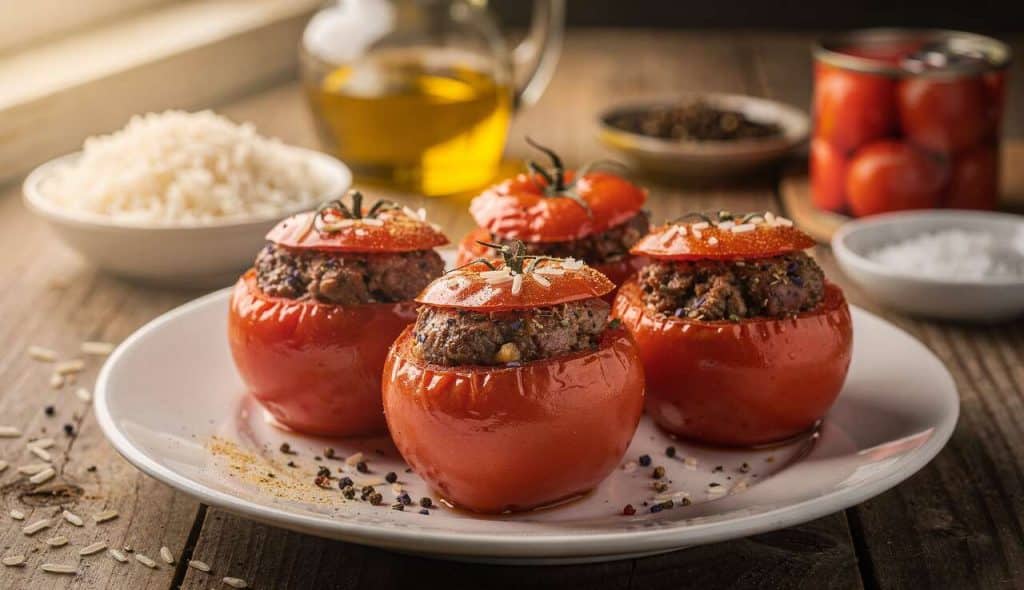 Tomates farcies au boeuf haché : recette savoureuse