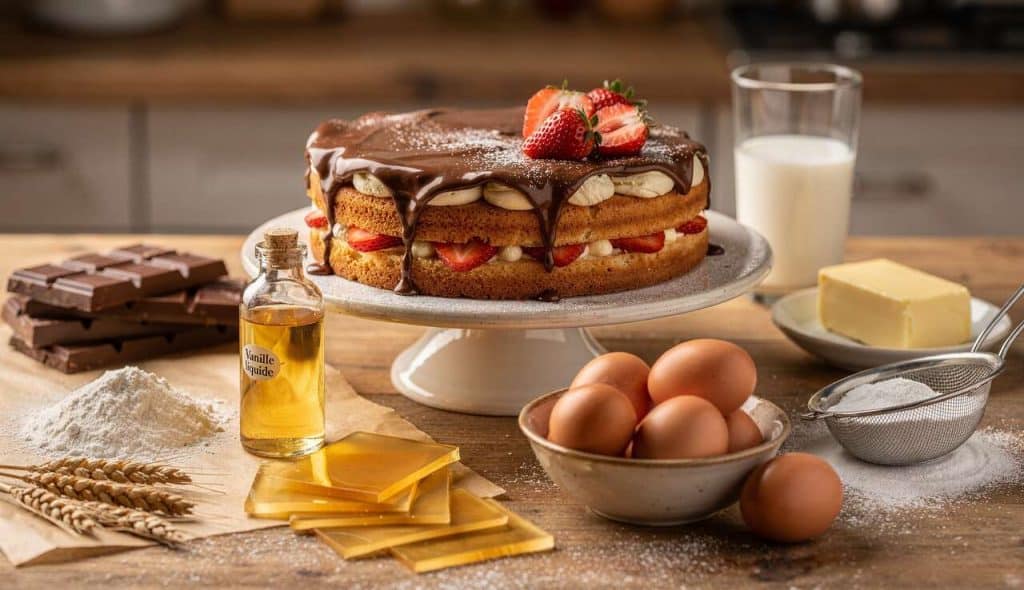 Fraisier au Chocolat au Lait : recette Gourmande