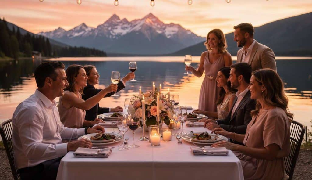 Dîner de bienvenue entre lac et montagne : idées et inspiration