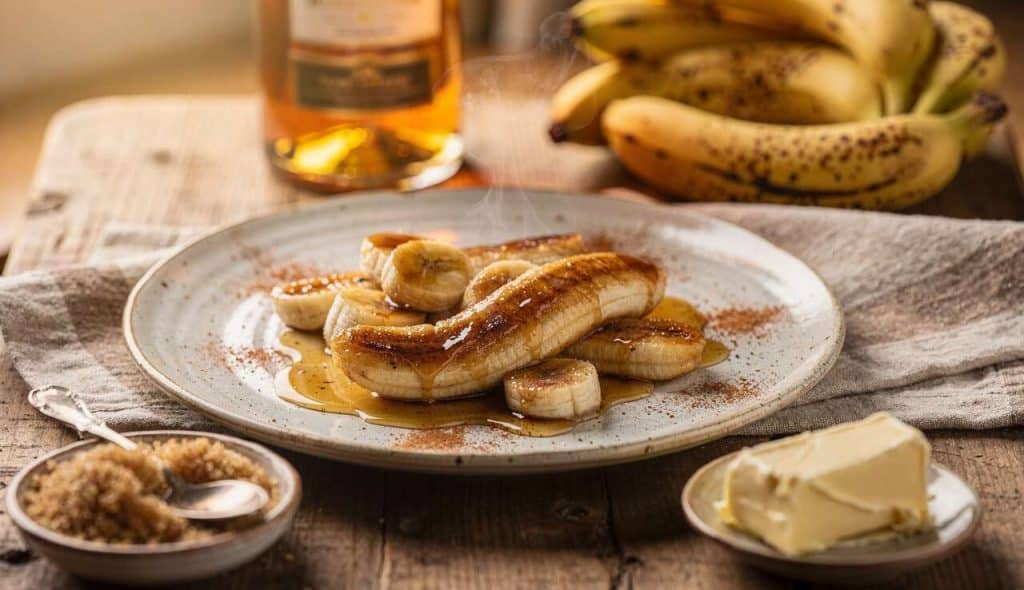 Banane Flambée au Rhum : recette Gourmande