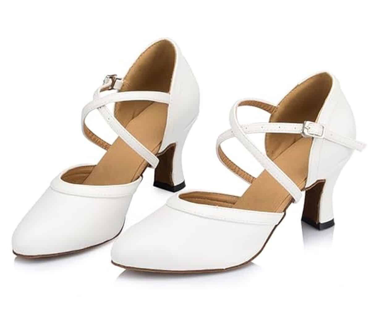 Avis sur chaussures de danse blanches à talons 7cm