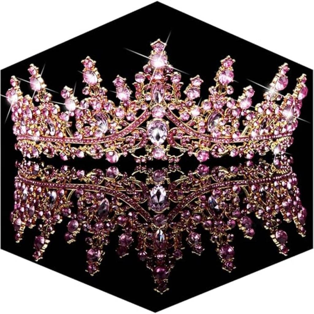 Avis sur la couronne rose Tobatoba : élégance pour mariée et soirées