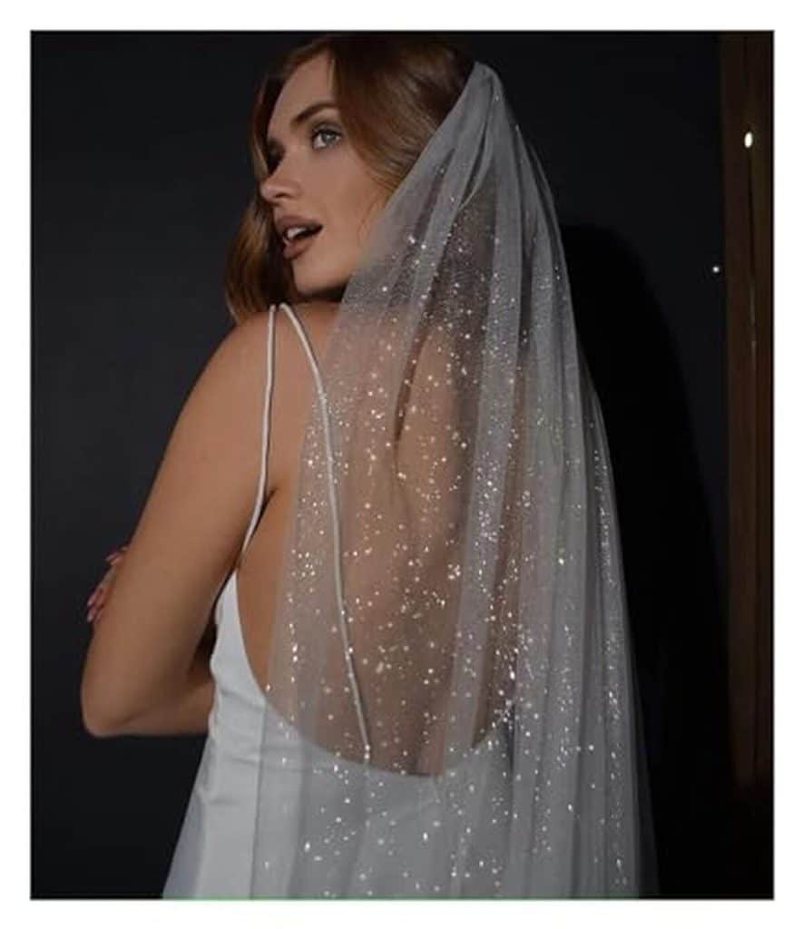 Avis sur le voile de mariée MZPOZB 500 cm avec paillettes