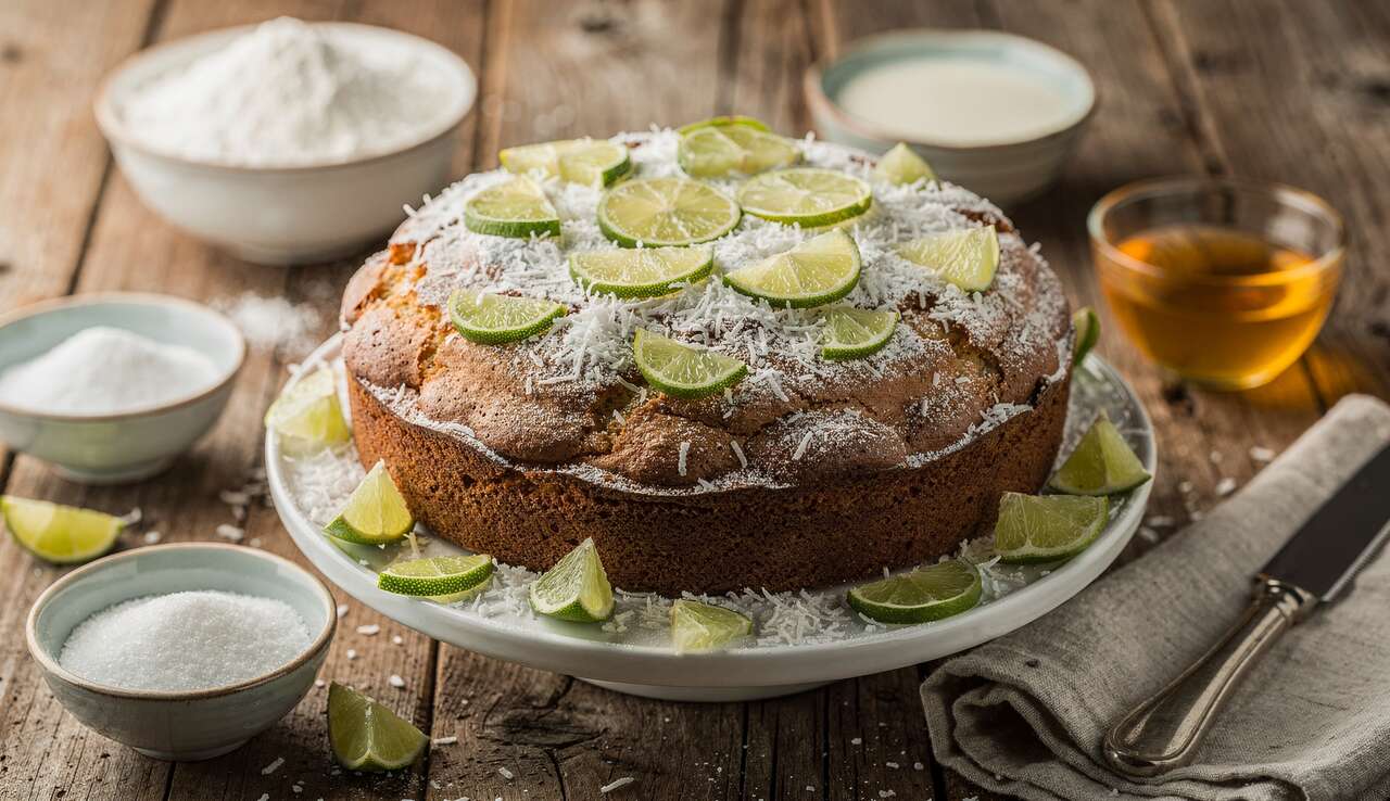 GĂ¢teau Ă la noix de coco et citron vert : une recette savoureuse