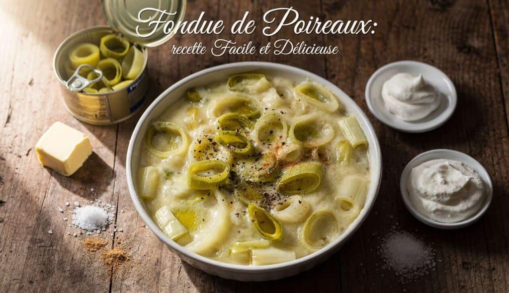Fondue de Poireaux : recette Facile et Délicieuse